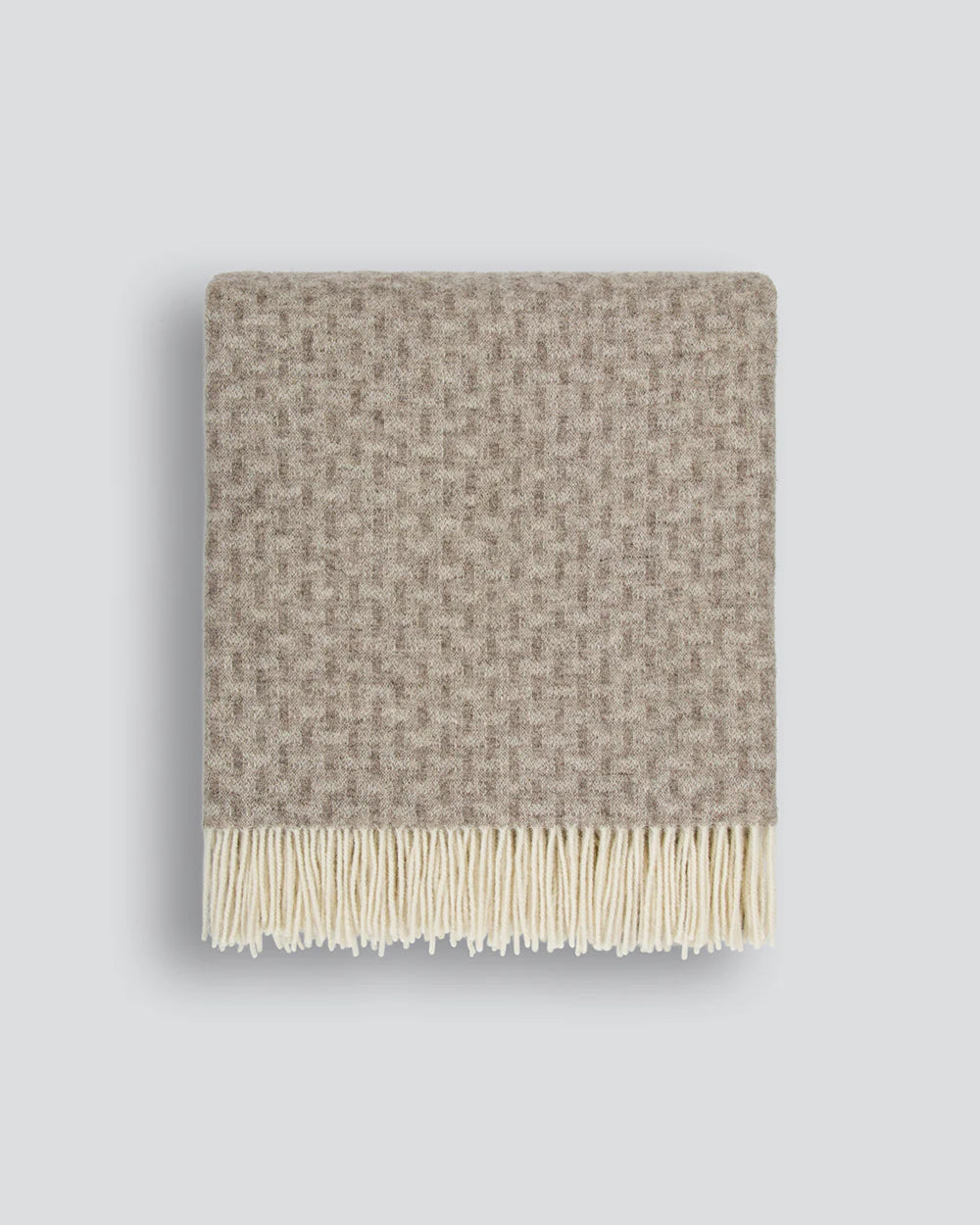 Lambswool Flemish Throw in Fawn
