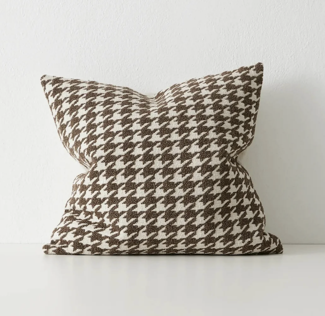 Giovanni Boucle Houndstooth Cushion - 5 Colours