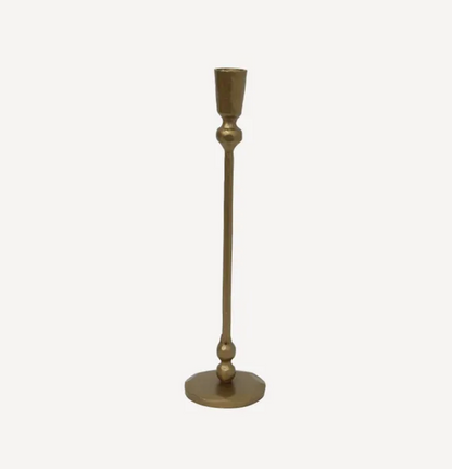 Gold Forged Iron Candle Holder Medium