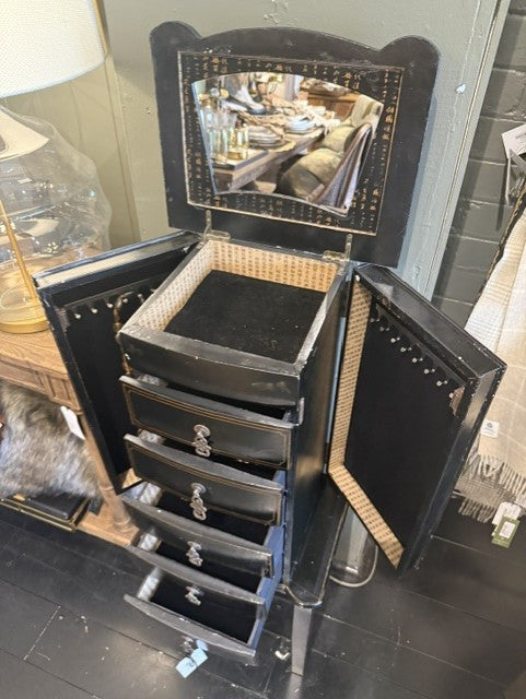 Vintage Chinoiserie Jewellery Cabinet