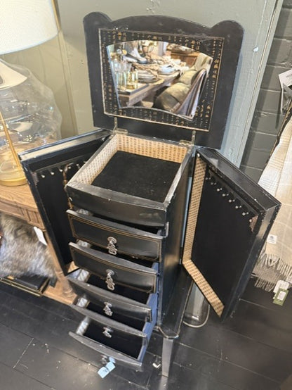 Vintage Chinoiserie Jewellery Cabinet