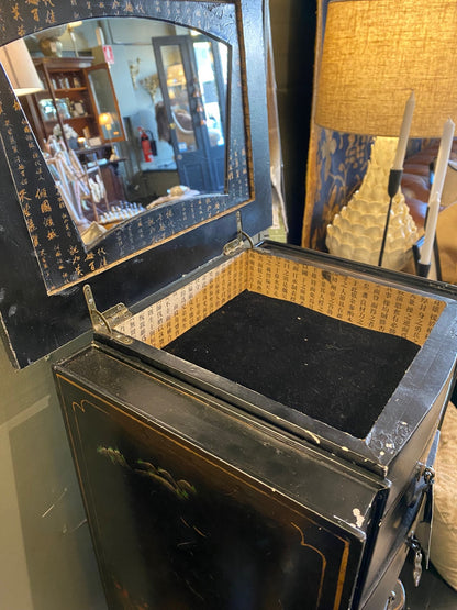 Vintage Chinoiserie Jewellery Cabinet
