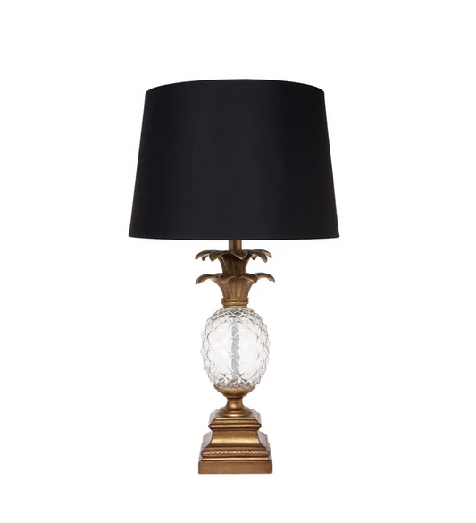 Langley Table Lamp Antique Gold Pineapple