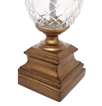 Langley Table Lamp Antique Gold Pineapple
