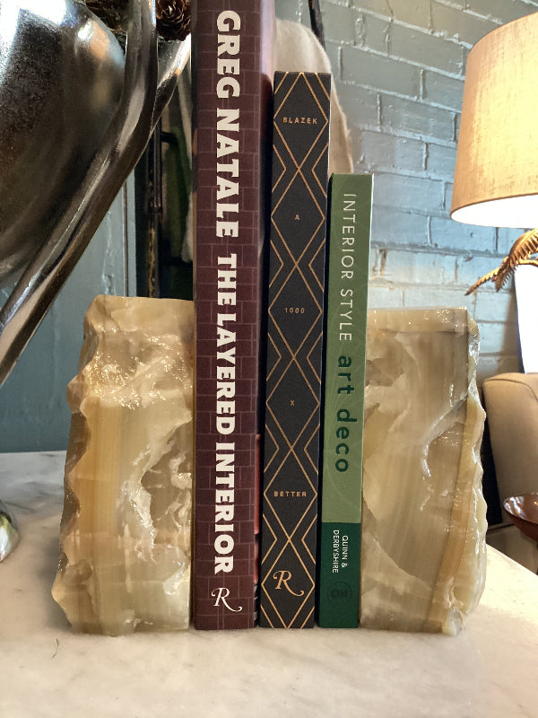 Onyx Stone Bookends