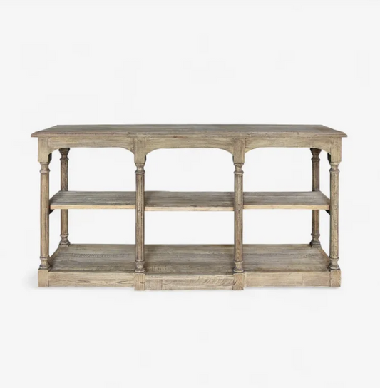 Reclaimed Oak Breakfront Hall Table