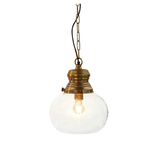 Paddington Ceiling Pendant Light Brass Small