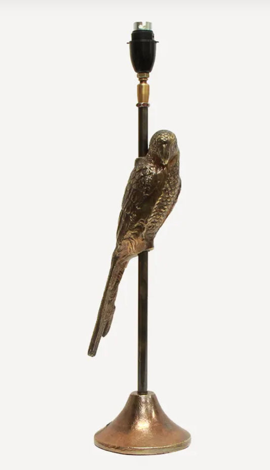 Parrot Antique Gold Table Lamp Base