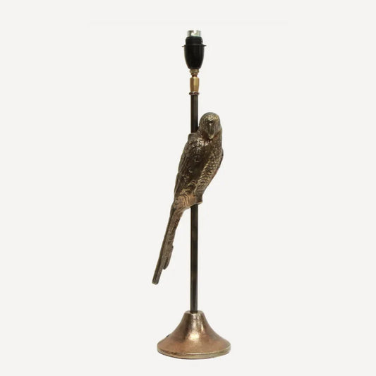 Parrot Antique Gold Table Lamp Base