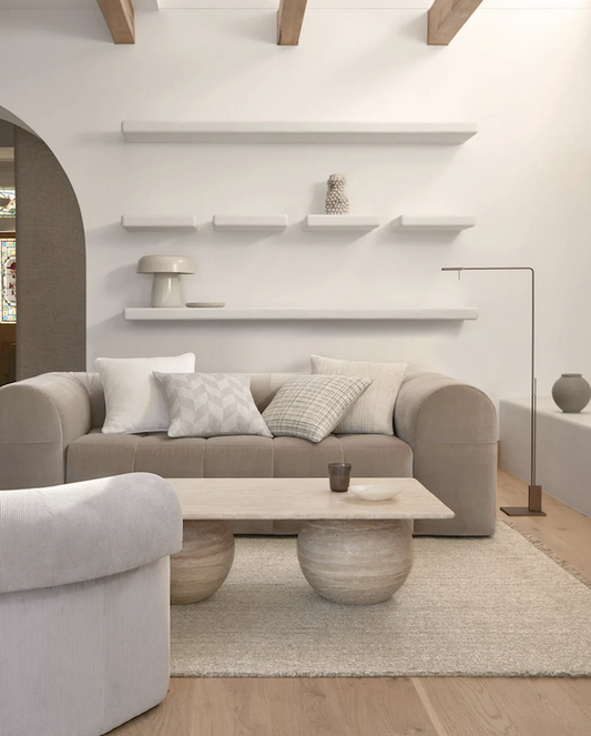 Tempo Chunky Chenille Piped Edges Cushions - 5 Colours