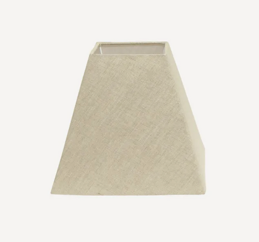 Square Linen Lamp Shade Natural 25cm