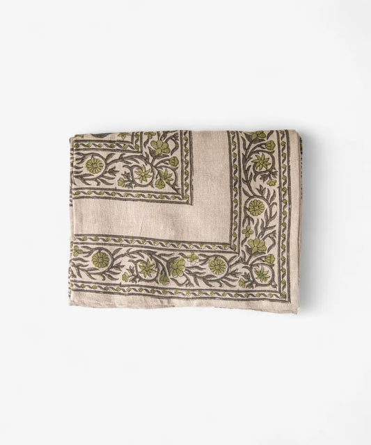 Victoria Handblocked Tablecloth