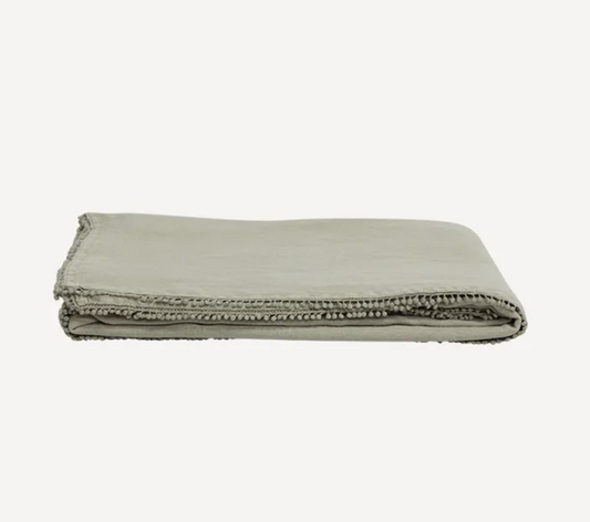 Bauble French Linen Tablecloth - Taupe