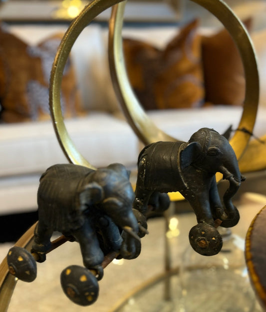 Vintage Bronze Elephant temple toys