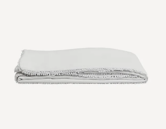 Bauble French Linen Tablecloth - White
